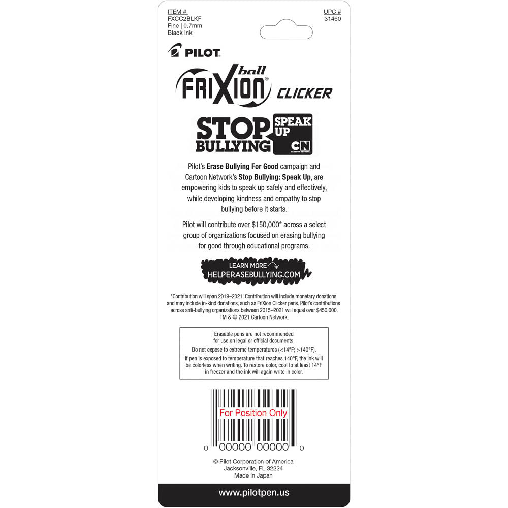 Pilot Frixion Erasable Pens - 2 Pack