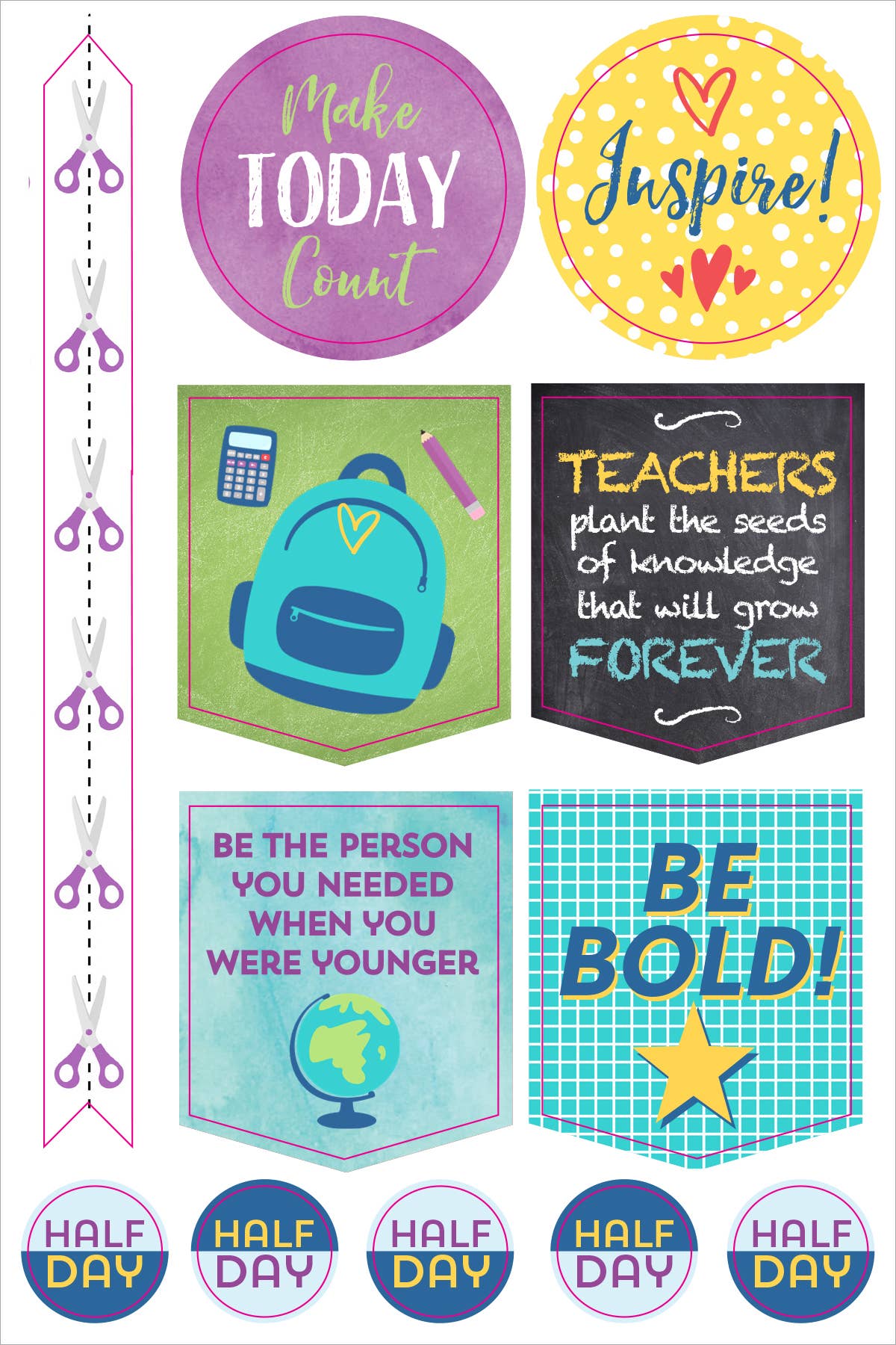 Essentials Teacher Planner Stickers