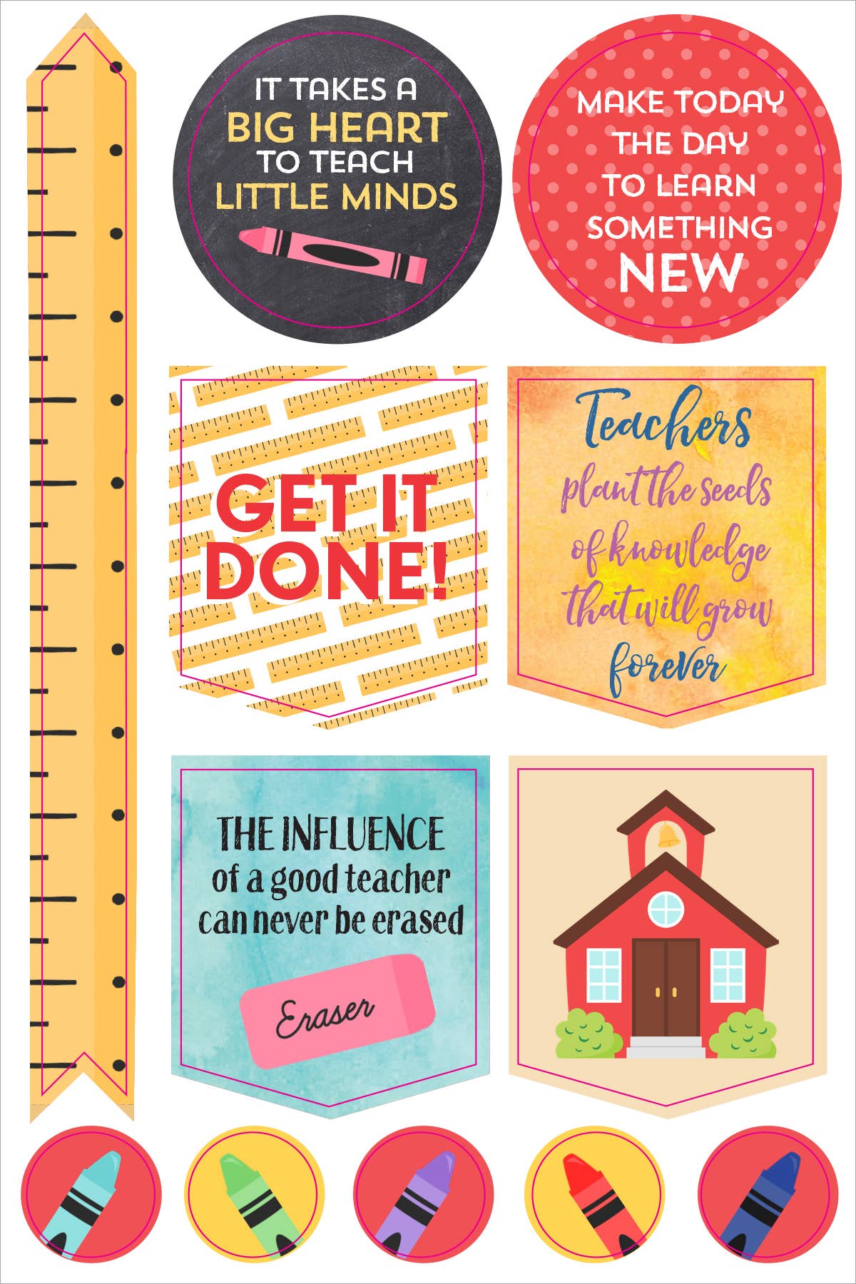 Essentials Teacher Planner Stickers