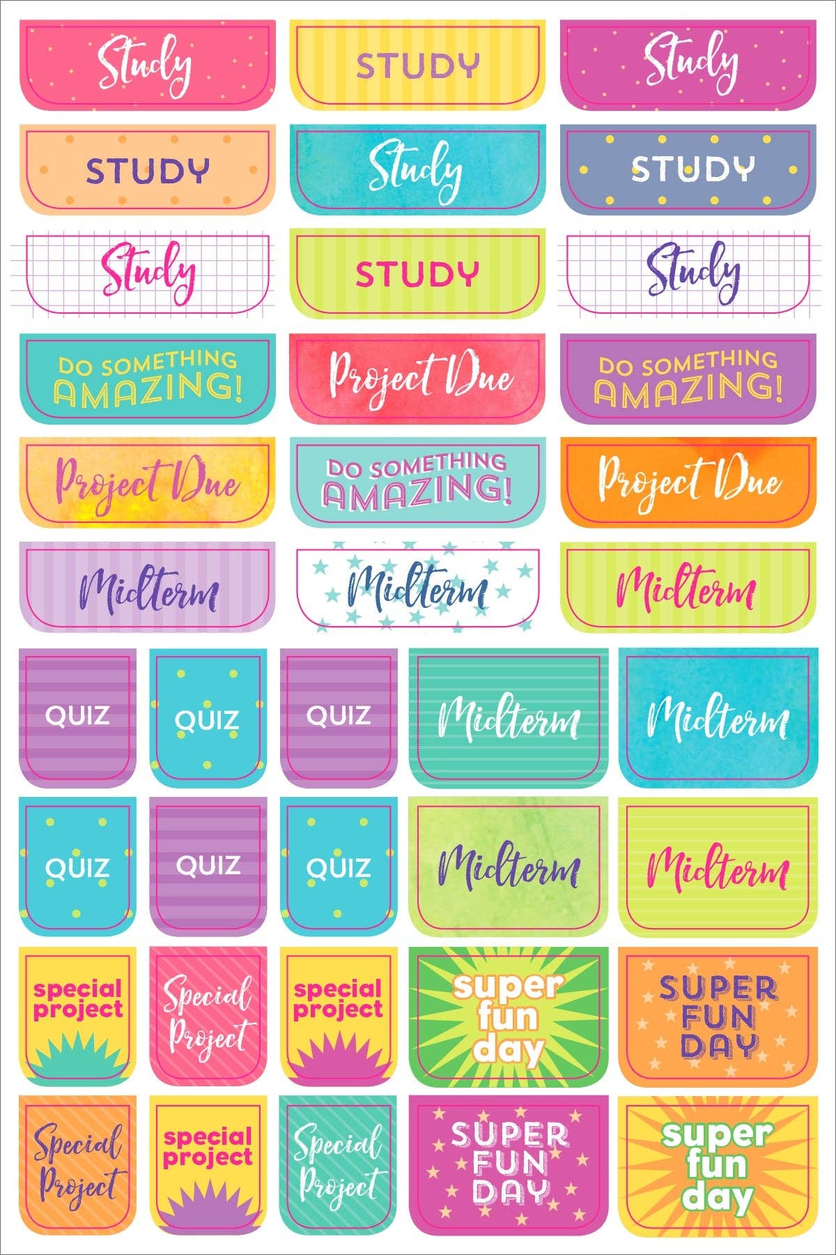 Essentials Student Planner Stickers