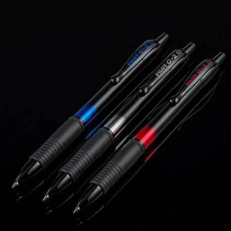 Pilot G2 Special Edition Pens Black, Blue, Red 3 Pack