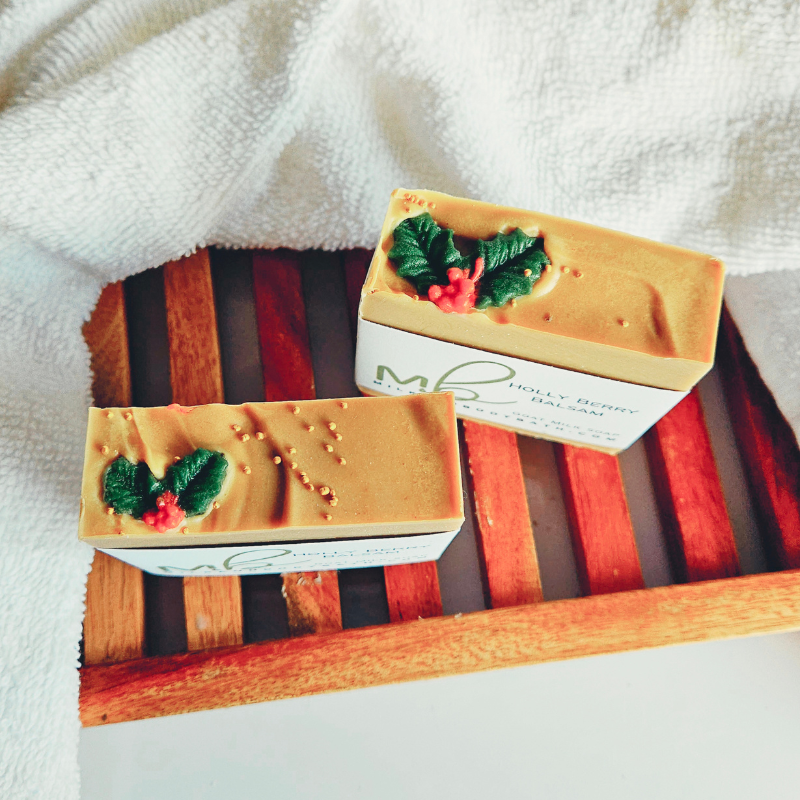 Holly Berry Balsam Goat Milk Soap