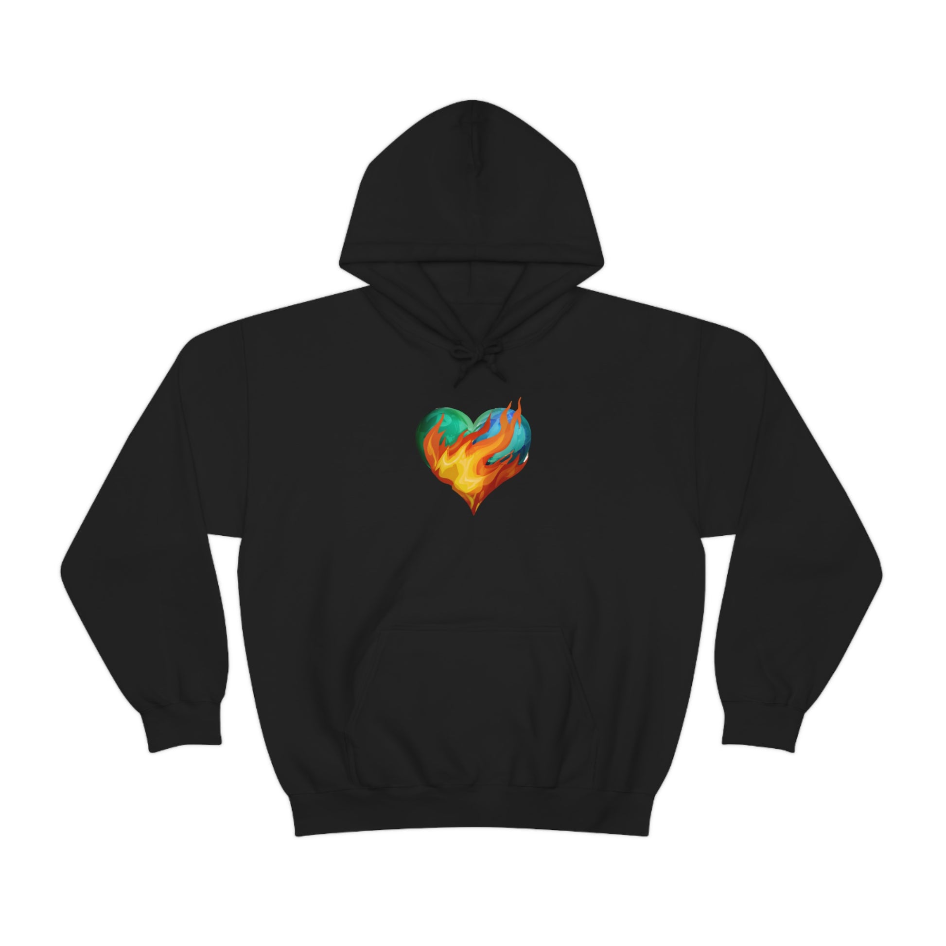 Heart on Fire Unisex Heavy Blend™ Hooded Sweatshirt