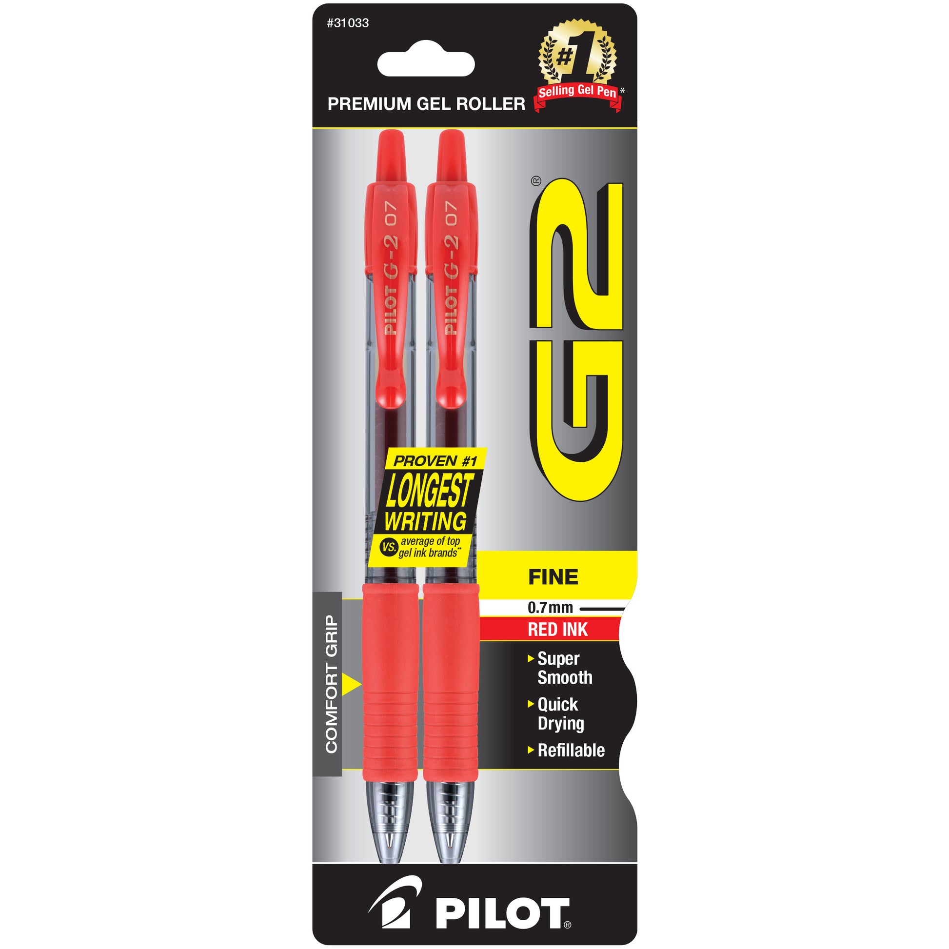 Pilot G2 Gel Pens - 2 Pack