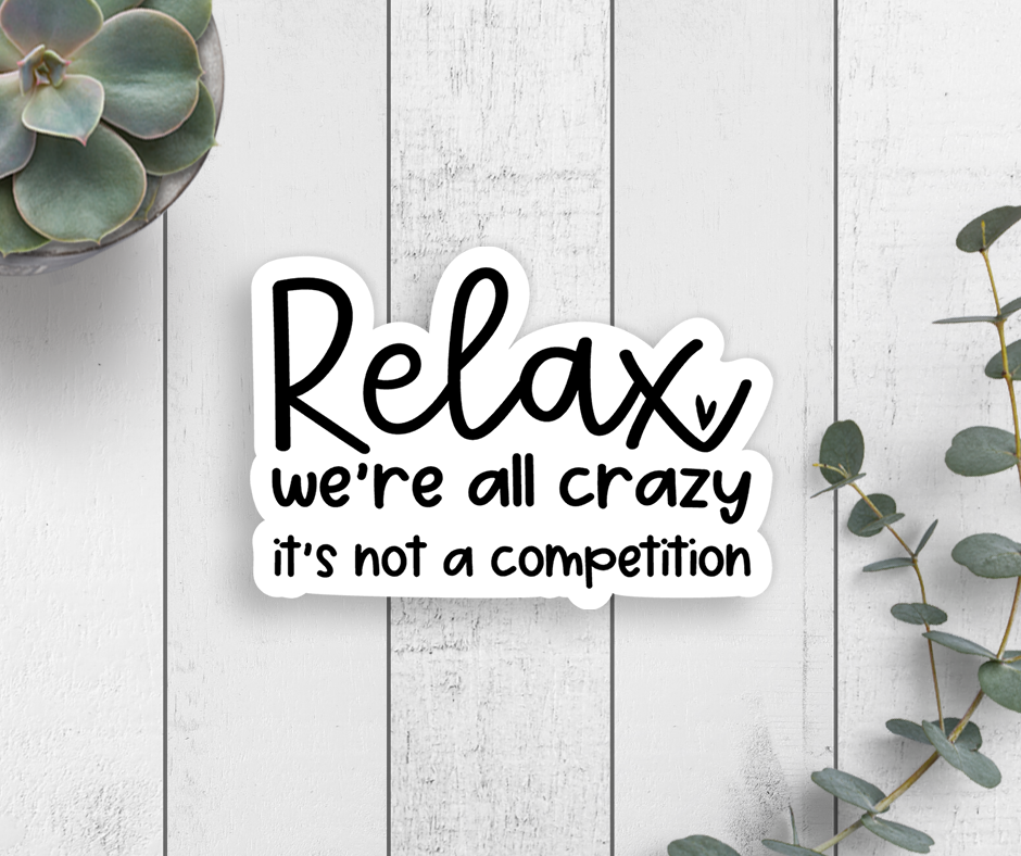 Relax Vinyl Sticker