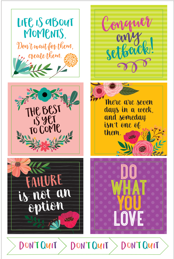 Essentials, Wake Up, Kick Ass, Repeat. Planner Stickers